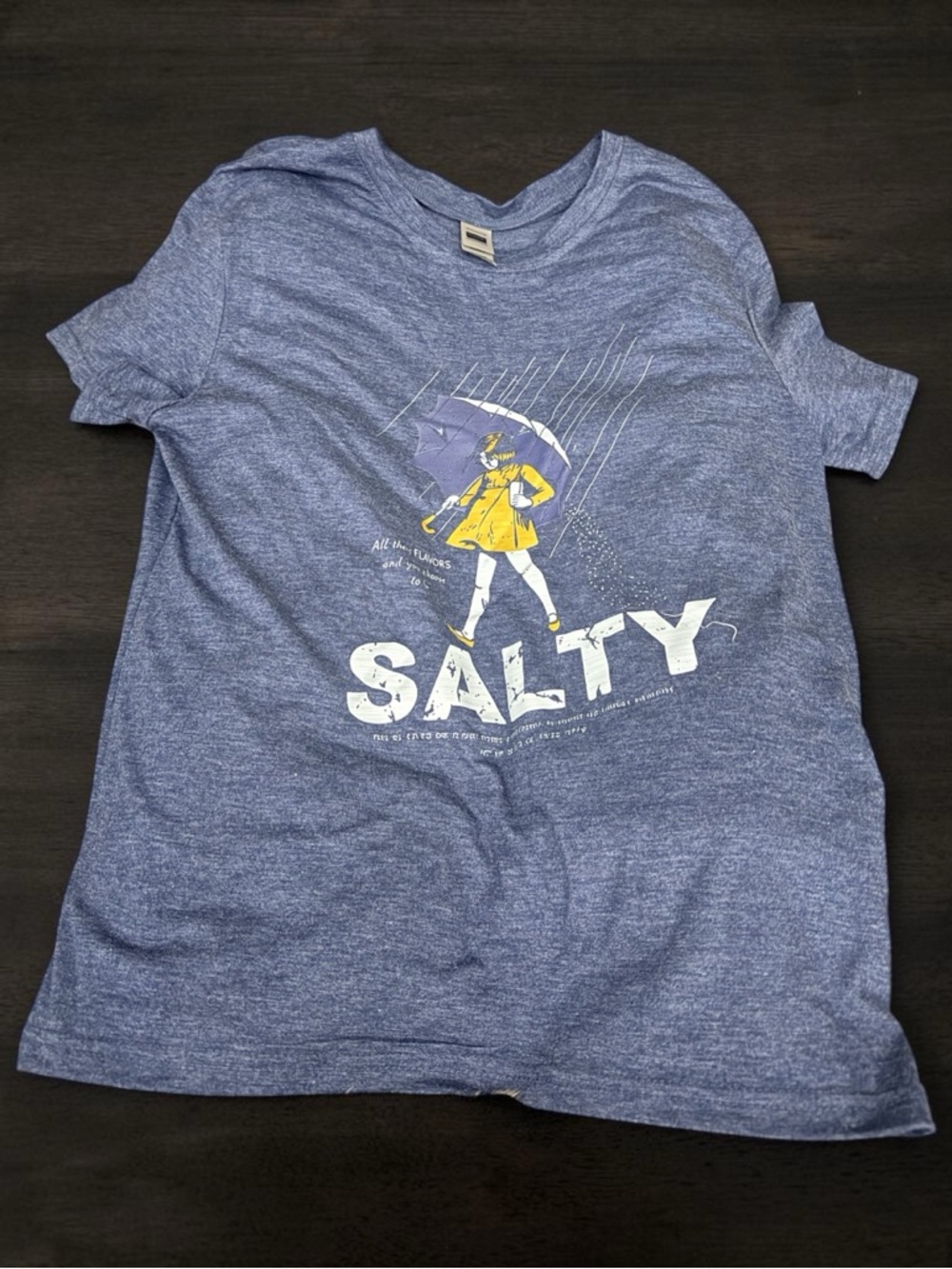 FUNNY NOVELTY SARCASTIC T-SHIRT YOU DECIDED TO BE SALTY GRAPHIC SHORT SLEEVES M